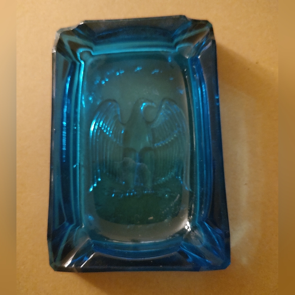 Vintage Bicetennial Rectangular Ashtray By LE Smith